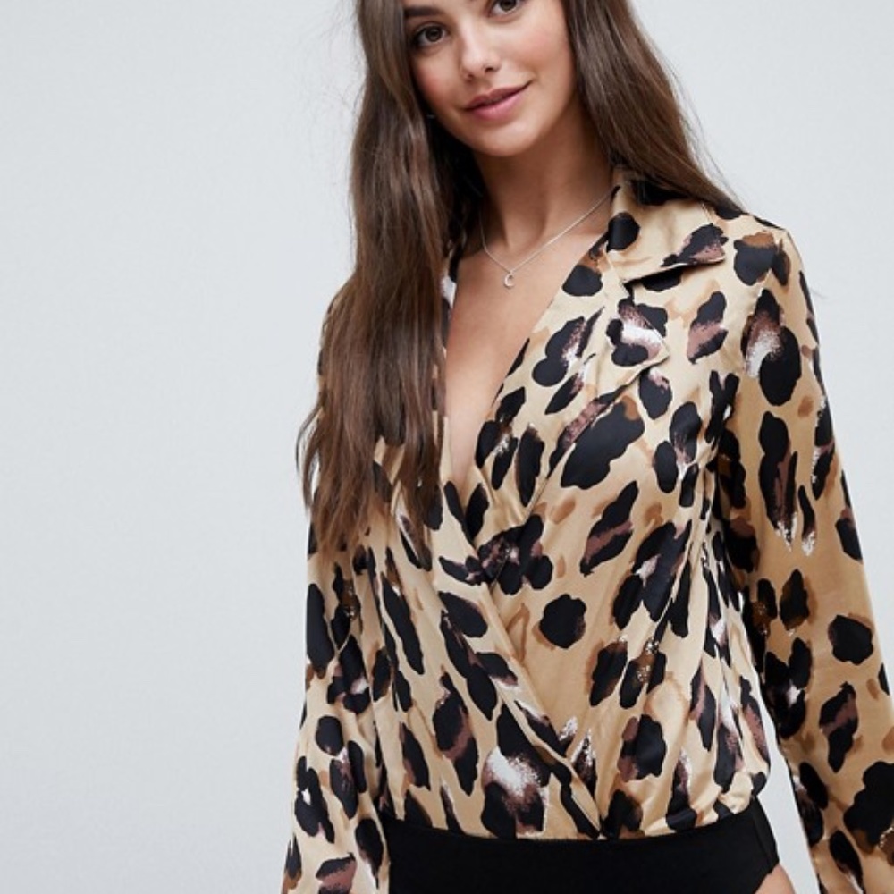 Parisian Tall Leopard Print Bodysuit